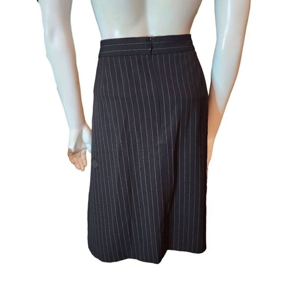 Adrienne Vittadini Black Striped Skirt (12) - Picture 5 of 7